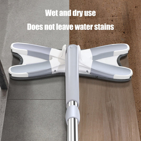360 Degree Rotatable X-Type Squeeze Mop Reusable Microfiber.
