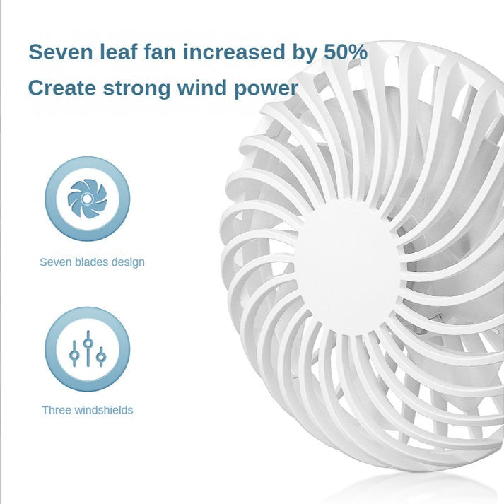 Rechargeable Dual Head Neck Fan