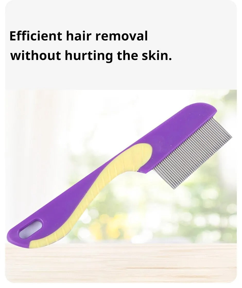Anti-Lice Stainless Steel Comb with Metal Teeth
